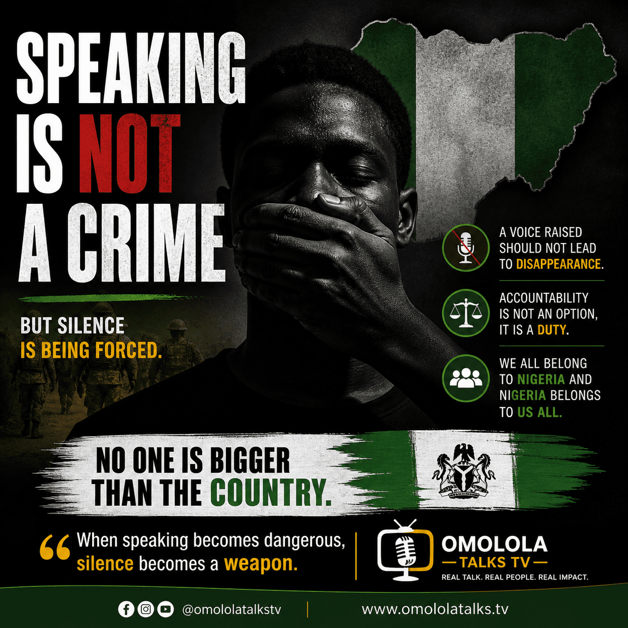 Nigeria Army and Freedom of Speech: Why Justice Crack’s Arrest Raises Concern